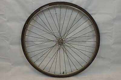 #ad Wolber 27quot; Front Road Bike Wheel Mallard Hub Silver OLW96 17mm 36S AV US Charity $27.45