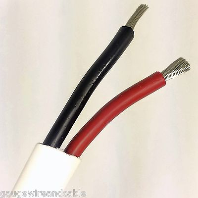 #ad 14 2 AWG Gauge Marine Grade Wire Boat Cable Tinned Copper Flat Black Red $9.72