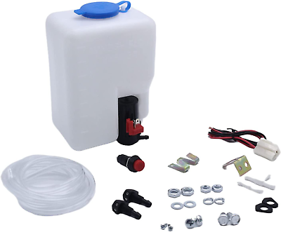 #ad Universal Car Windshield Washer Pump Kit Windshield Washer Pump Reservoir Kit 12 $24.95