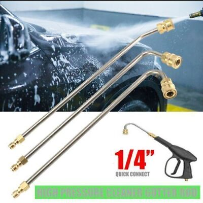 #ad 35cm 1 4quot; High Pressure Elbow Washer Gutter Cleaner Lance Wand Quick Connect New $11.99
