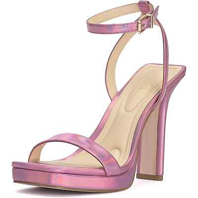 #ad Jessica Simpson Women Tall Heel Ankle Strap Sandals Adonia Sz US 6M Light Pink $58.00