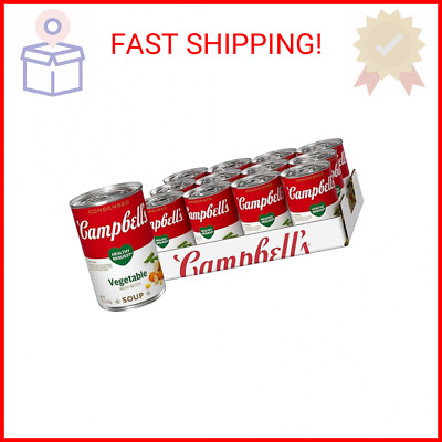 #ad Campbell#x27;s Condensed Healthy Request Vegetable Soup 10.5 oz. Can Pack of 12 $28.44