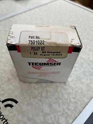 #ad Tecumseh Parts PULLEY KIT W INSTRUCTIONS Engine TE 7501022 $14.00