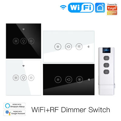 #ad #ad Wifi Smart Wall Touch Light Dimmer Switch Tuya APP Remote Control with Google FS $28.43