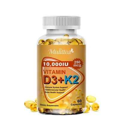 #ad Vitamin K2 MK7 with D3 10000 IU Supplement Immune Health Bone amp; Heart Health $11.59