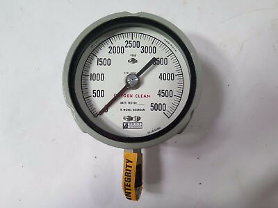 WEKSLER Instrument 0 5000 Psi Pressure Gauge K Monel Bourdon Gage Pressure Dial #ad #ad $109.95