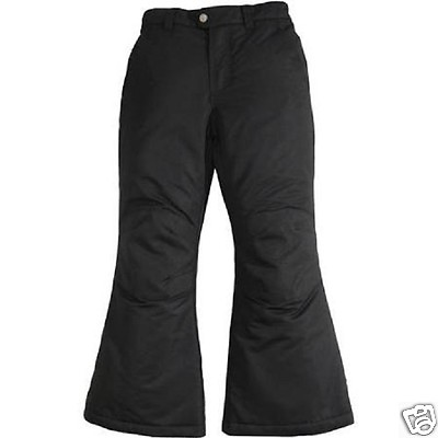 #ad Faded Glory Girls Black Snow Pants Size 4 5 XS $14.13