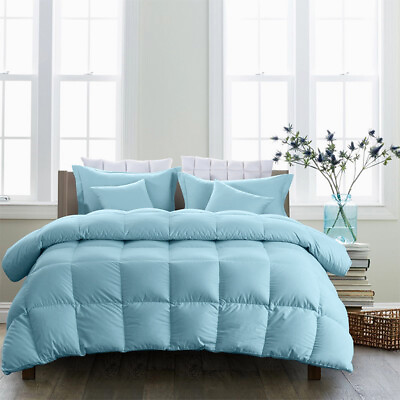 King Queen Size Goose Down Bedding Comforter Set All Seasons Duvet Insert Quilt #ad $48.00