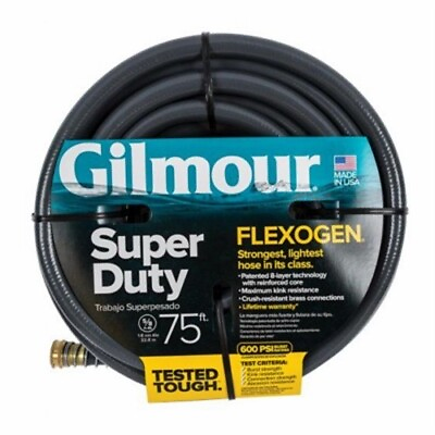 #ad Gilmour 874751 1003 PVC 600 PSI Garden Hose 75 L ft. x 6.3 H x 14 W in. 4 Pack $196.28