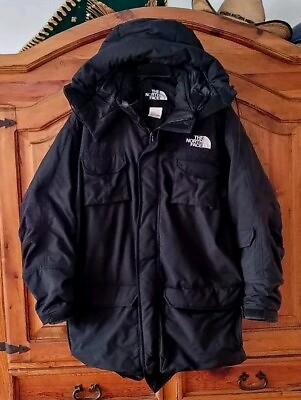 #ad The North Face Black Hooded Insulated Parka Men#x27;s Size XL $110.00