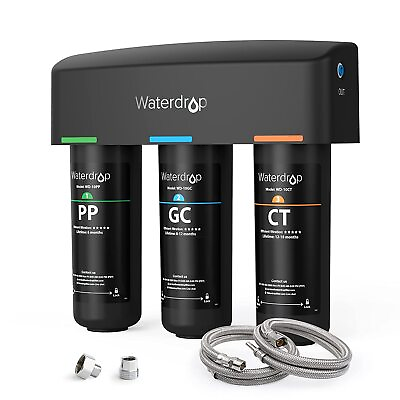 #ad Waterdrop TSA 3 stage Under Sink Water Filter Direct Connect to Home Faucet $119.99