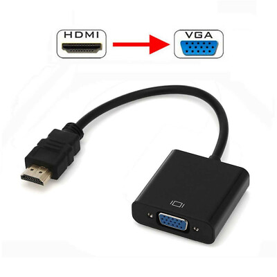 #ad #ad HDMI Male to VGA Female Video Cable Cord Converter Adapter 1080P For TV Monitor $2.99
