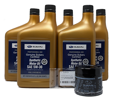 #ad #ad Genuine SUBARU Oil Change Kit Filter Gasket 5 Qts Synthetic 5W30 Turbo WRX STI $69.99