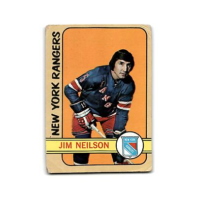 #ad 1972 Topps Jim Neilson New York Rangers #66 $3.00