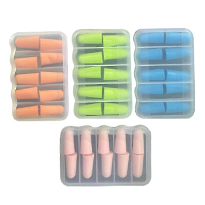 #ad SLEEPING EAR PLUGS Acusnore Noise Cancelling Ear Plugs for Sleeping 5 Pairs $7.91