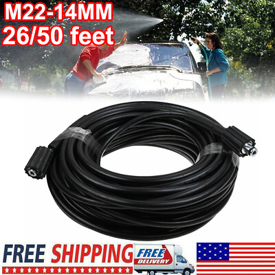 26 50FT 3200PSI Replacement High Pressure Power Washer Hose 1 4quot; Quick Connect #ad #ad $21.99