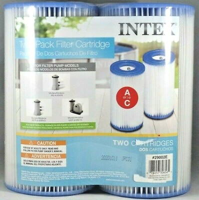 #ad Intex Easy Set Swimming Pool Type A or C Filter Replacement Cartridges 2 Pack $13.99