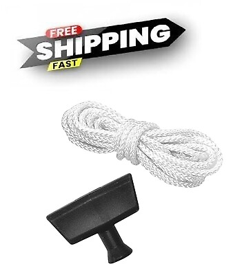 Starter Rope And Grip Pull Cord Lawn Mower Recoil Handle String Replacement New #ad #ad $10.89