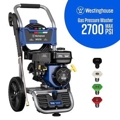 #ad Westinghouse Gas Pressure Washer 2700Psi 2.3GPM Soap Tank4Quick Connect Tips $338.44