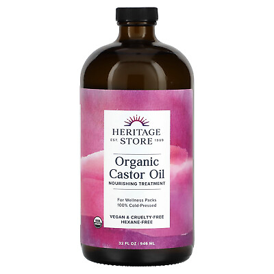 #ad Organic Castor Oil 32 fl oz 946 ml $29.49