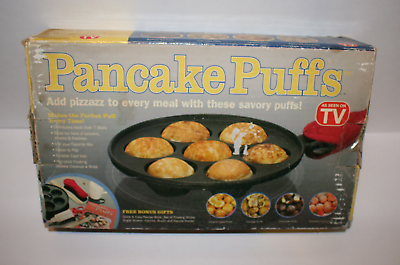 #ad As Seen As TV Pancake Puffs Cast Iron Non Stick Cooking Pan $22.46