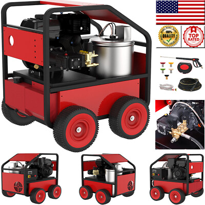 3.5 GPM 4000 psi Hot Water Gas Oil Fired Pressure Washer Electric Start #ad #ad $4479.00
