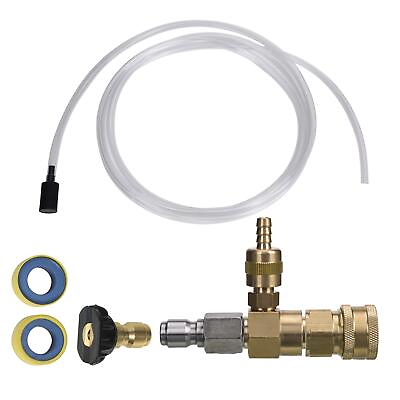 #ad Adjustable Chemical Injector Kit for Pressure Washer Soap Injector 3 8 Inch... $33.42