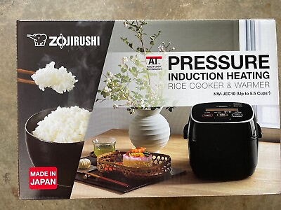 #ad Zojirushi NW JEC10BA Pressure Induction Heating Rice Cooker 5.5 Cup NW JEC10 BA $509.75