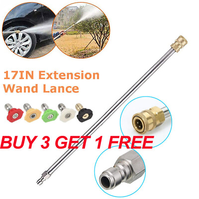 #ad 4000psi High Pressure Car Power Washer Gun Wand Lance Spray Tips Turbo Nozzles $10.99