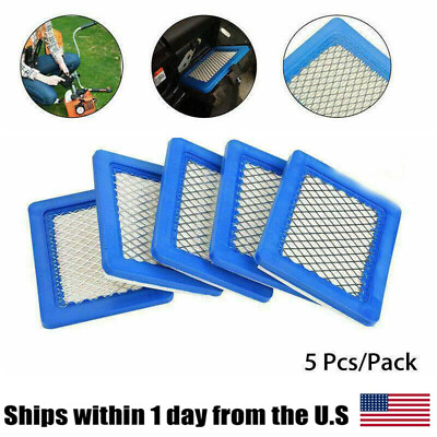#ad 5PCS Air Filter Lawn Mower Filters For Briggsamp;Stratton 491588 491588s 399959 H P $8.68