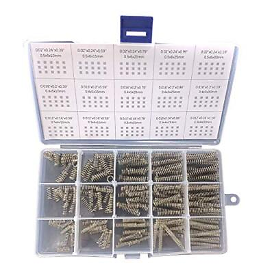 #ad 225Pcs Small Compression Spring Assortment 15 Different Sizes Wire Diameter $12.85