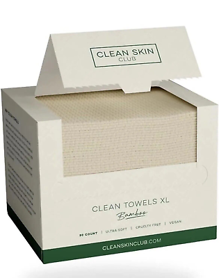 #ad #ad XL Bamboo Clean Towels for Disposable Face Use Clean Skin Club#x27;s Award Winning $13.50