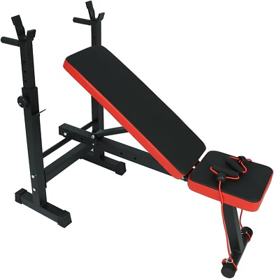 #ad Adjustable Weight Bench Incline Decline Foldable Workout Gym Equipment Home $60.99
