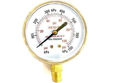 Pressure Gauge 2.5” Low Pressure for Oxygen Regulators 0 100 P.S.I. 2.5 100 #ad #ad $16.63