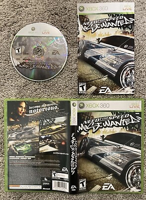 #ad Need for Speed: Most Wanted Microsoft Xbox 360 2005 Complete Tested Clean CIB $84.97