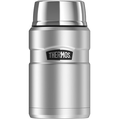 #ad Thermos 24 oz Stainless King Vacuum Insulated Stainless Steel Food Jar Container $30.23