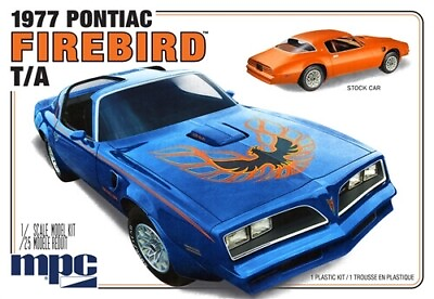 #ad MPC 1 25 1977 Pontiac Firebird T A Plastic Model Kit MPC916M $27.99