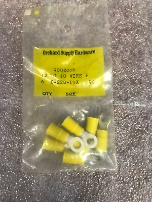 #ad Orchard Hardware Crimp On Wire Terminals for 12 to 10 Gauge Wire #10 Hole $6.00