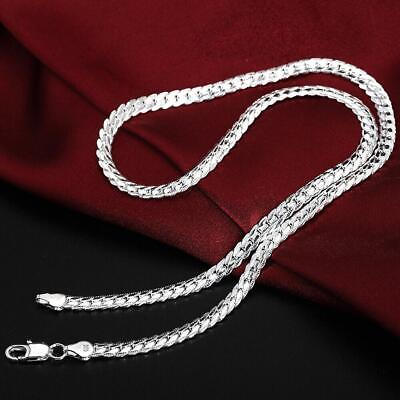 925 Sterling Pure Silver Luxury Brand Design Noble Necklace Chain for Woman amp;men #ad $11.16