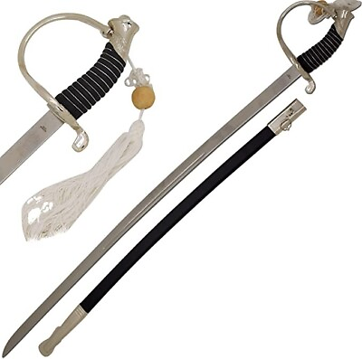 #ad 1860 American Cavalry Civil War Officer Silver Sword Handmade Sabre 36quot; $55.99