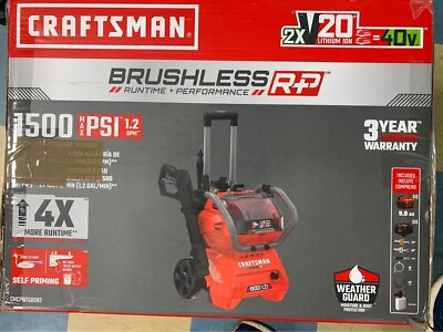 #ad #ad Craftsman 2xV20 BRUSHLESS RP Model# CMCPW1500N2 Pressure Washer *NEW IN BOX* $269.99