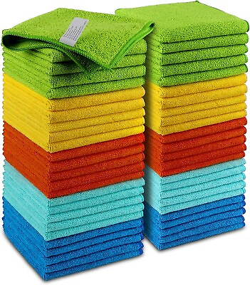 #ad Microfiber Cleaning Cloth Set of 50 Towel Rag Car Polishing Detailing No Scratch $19.95