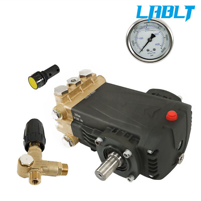 #ad LABLT General Right Shaft 3500 PSI Pressure Washer Pump 5.6GPM 4.5 HP Belt Drive $396.99