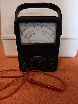 #ad Simpson 260 Series Analog Volt Ohm Meter Untested As Is or Parts Only $35.00