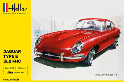 #ad Heller 1 24 Jaguar Type E 3L8 FHC Sports Car Plastic Model Kit 80709 $44.99