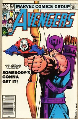 #ad Avengers #223 1982 fn 6.5 Hawkeye Ant Man cover story Taskmaster $14.80