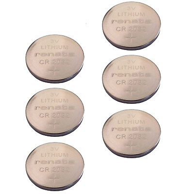 #ad 6x CR2032 MFR 3V Lithium Coin Battery Pressure Contacts For Presario RTC $24.95