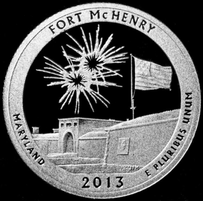#ad 2013 S Fort McHenry MD Clad Mint Proof ATB National Parks Set of One $5.49