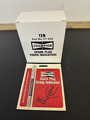 #ad 10 Champion Spark Plug Firing Indicator Part # CT 436 NOS MADE IN USA $39.95