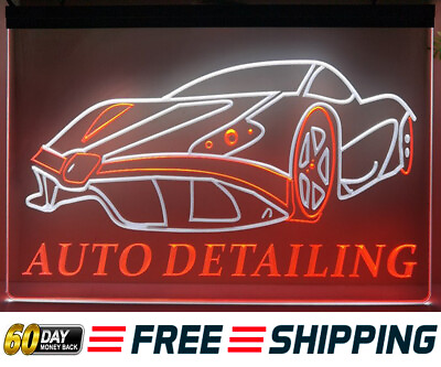 #ad Auto Car Truck Detailing LED Neon Light Sign Hand Wash Open Wall Art Lamp Décor $89.95